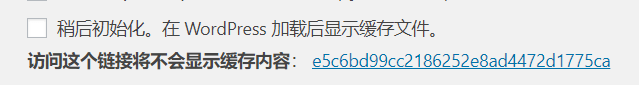 wp super cache 缓存延迟初始化